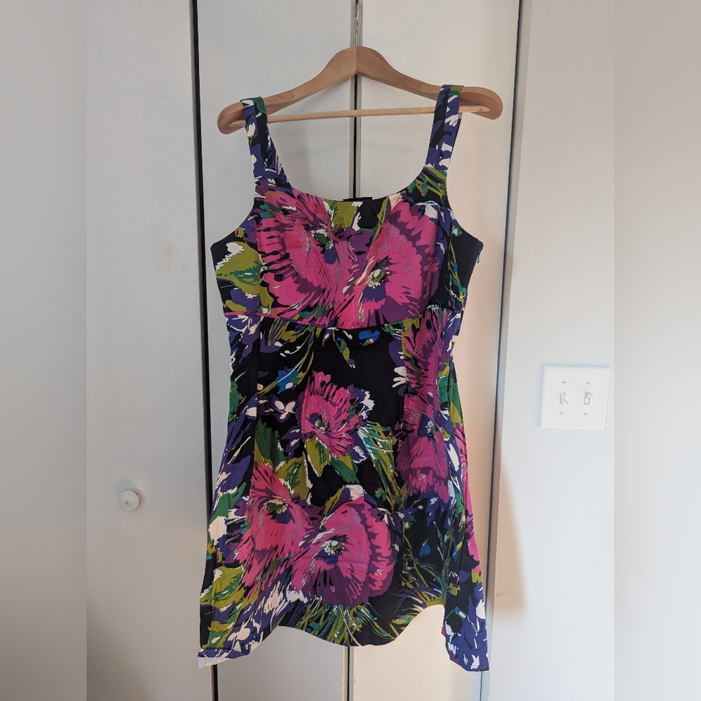 Lane Bryant Floral Fit and Flare Dress